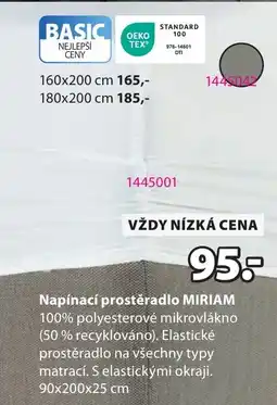 JYSK Napínací prostěradlo MIRIAM nabídka