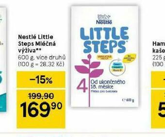 Tesco Nestlé little steps mléčná výživa nabídka