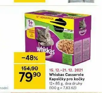 Tesco Whiskas casserole kapsičky pro kočky nabídka