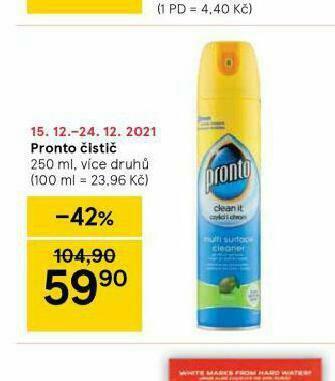 Tesco Pronto čistič nabídka