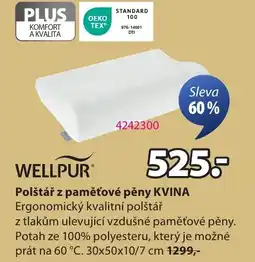 JYSK Polštář z paměťové pěny KVINA nabídka