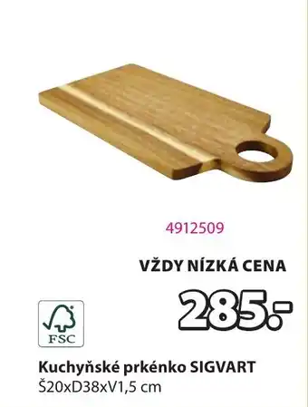 JYSK Kuchyňské prkénko SIGVART nabídka