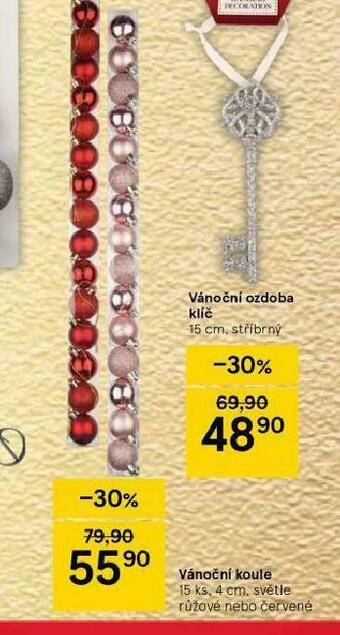 Tesco Vánoční koule nabídka