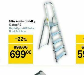 Tesco Hliníkové schůdky nabídka