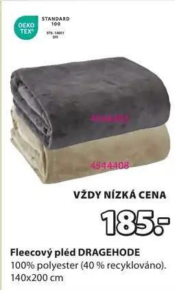 JYSK Fleecový pléd DRAGEHODE nabídka