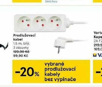 Tesco Prodlužovací kabel nabídka