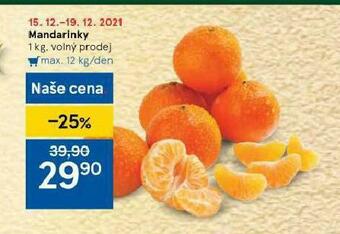 Tesco Mandarinky nabídka