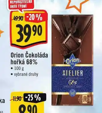 Jip Orion čokoláda hořká 68% nabídka