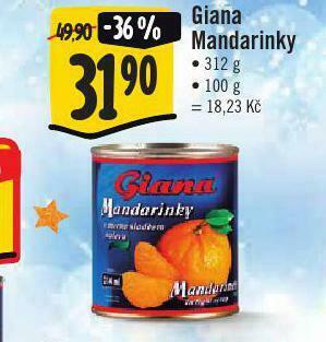 Jip Giana mandarinky nabídka