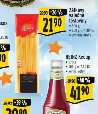 Jip Zátkovy vaječné těstoviny nabídka