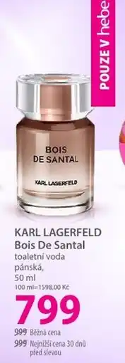 Hebe KARL LAGERFELD Bois De Santal toaletní voda pánská nabídka