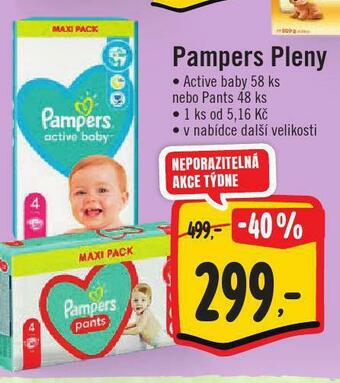 Jip Pampers dětské plenky nabídka