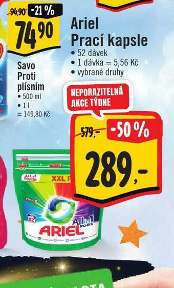 Jip Ariel prací kapsle nabídka