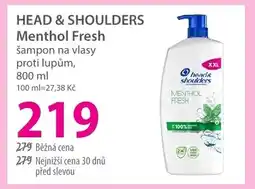 Hebe HEAD & SHOULDERS Menthol Fresh nabídka