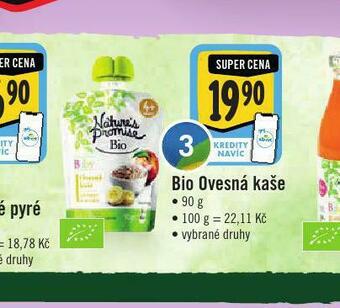 Jip Bio ovesná kaše nabídka