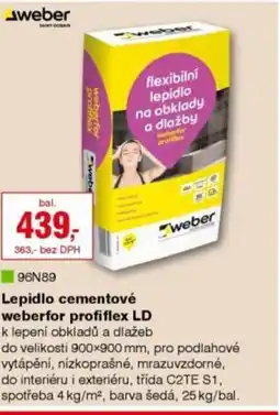 DEK Lepidlo cementové weberfor profiflex LD nabídka