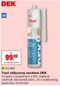 DEK Tmel silikonový sanitární DEK nabídka