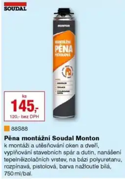 DEK Pěna montážní Soudal Monton nabídka