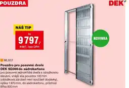 DEK Pouzdro pro posuvné dveře DEK SD300 do sádrokartonu nabídka