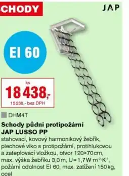 DEK Schody půdní protipožární JAP LUSSO PP nabídka