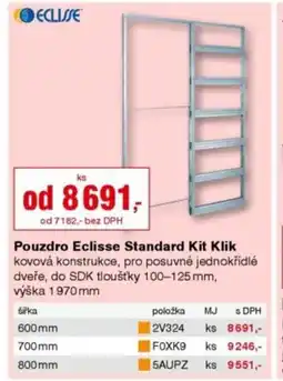DEK Pouzdro Eclisse Standard Kit Klik nabídka