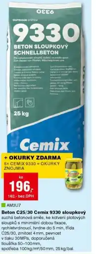 DEK Beton C25/30 Cemix 9330 sloupkový nabídka