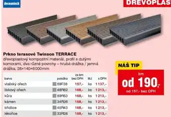 DEK Prkno terasové Twinson TERRACE nabídka