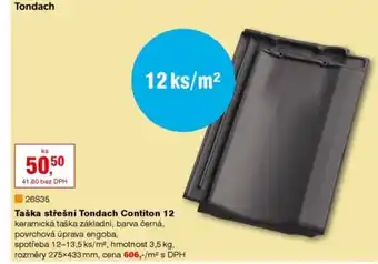 DEK Taška střešní Tondach Contiton 12 nabídka
