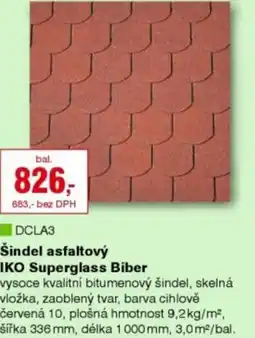 DEK Šindel asfaltový IKO Superglass Biber nabídka