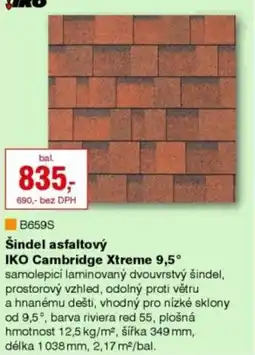 DEK Šindel asfaltový IKO Cambridge Xtreme 9,5° nabídka