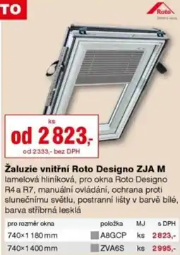DEK Žaluzie vnitřní Roto Designo ZJA M nabídka