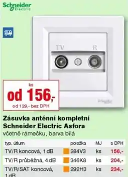 DEK Zásuvka anténní kompletní Schneider Electric Asfora nabídka