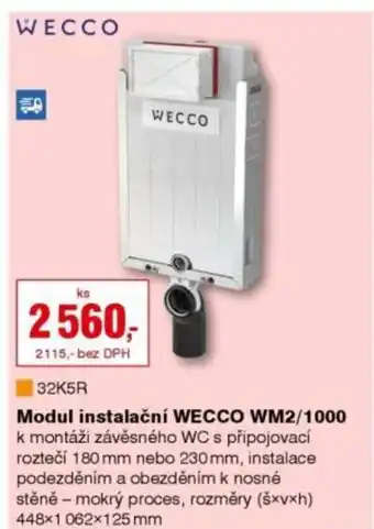 DEK Modul instalační WECCO WM2/1000 nabídka