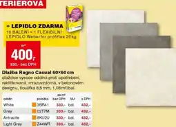 DEK Dlažba Ragno Casual 60×60 cm nabídka