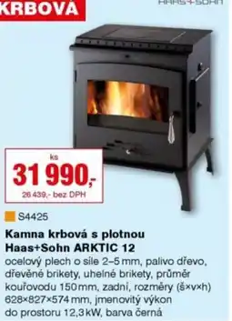 DEK Kamna krbová s plotnou Haas+Sohn ARKTIC 12 nabídka