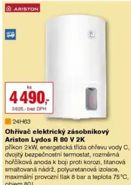 DEK Ohřívač elektrický zásobníkový Ariston Lydos R 80 V 2K nabídka