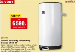 DEK Ohřívač elektrický zásobníkový Dražice OKCE 80 nabídka