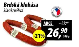 ZEMAN Brdská klobása nabídka