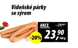 ZEMAN Vídeňské párky se sýrem nabídka
