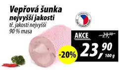 ZEMAN Vepřová šunka nejvyšší jakosti nabídka