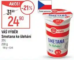 Globus VÁŠ VÝBĚR Smetana ke šlehání nabídka
