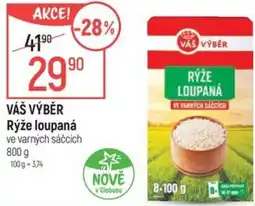 Globus VÁŠ VÝBĚR Rýže loupaná ve varných sáčcích nabídka