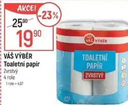Globus VÁŠ VÝBĚR Toaletní papír nabídka