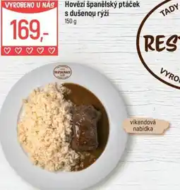 Globus Hovězí španělský ptáček s dušenou rýží nabídka