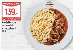 Globus Hovězí kostky na houbách s těstovinami nabídka
