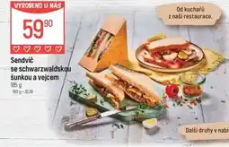 Globus Sendvič se schwarzwaldskqu šunkou a vejcem nabídka