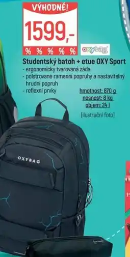 Globus Studentský batoh + etue OXY Sport nabídka