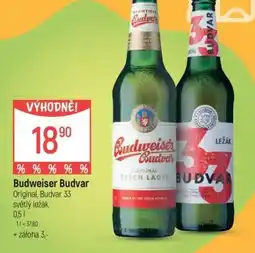Globus Budweiser Budvar Original, Budvar 33 světlý ležák nabídka