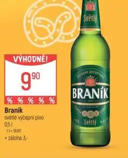 Globus Braník světlé výčepní pivo nabídka