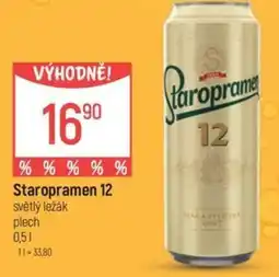 Globus Staropramen 12 světlý ležák nabídka